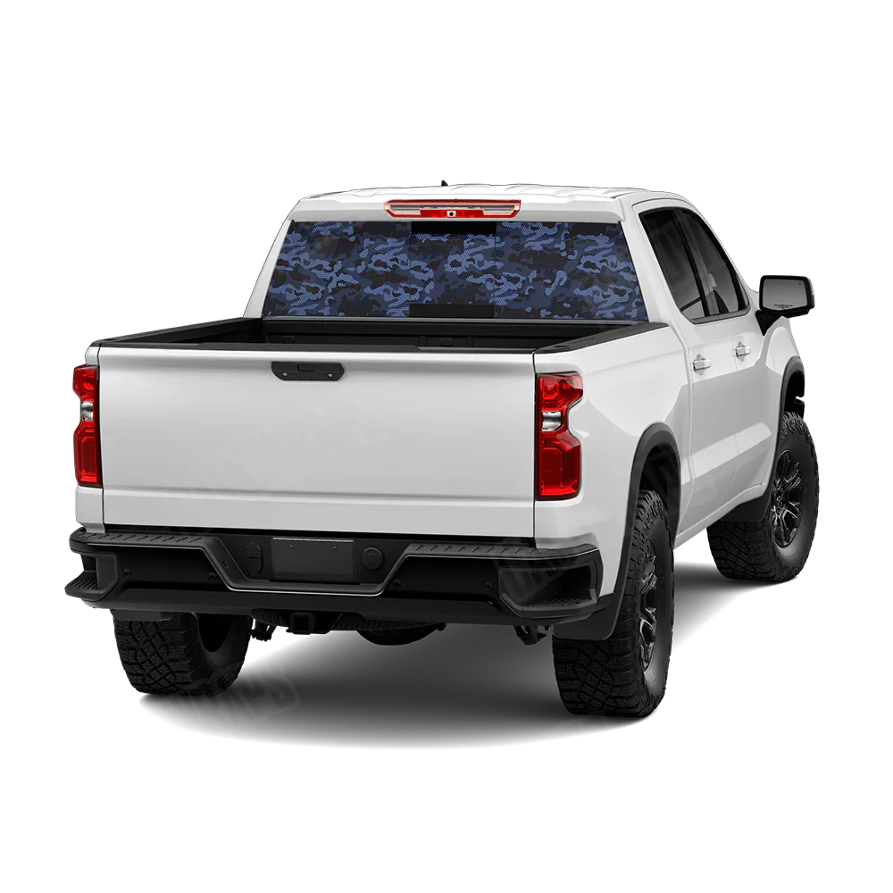 Classic Blue Midnight Rear Window Graphics
