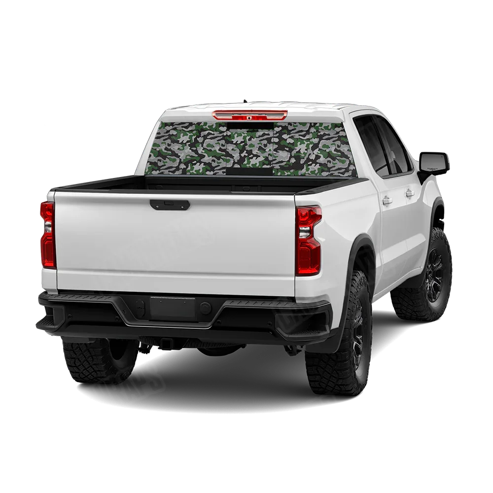 Classic Green Tiger Rear Window Graphics