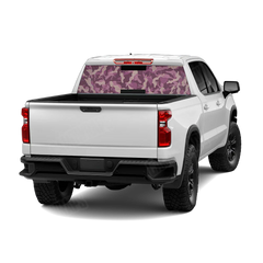 Ragged Floral Rear Window Graphics