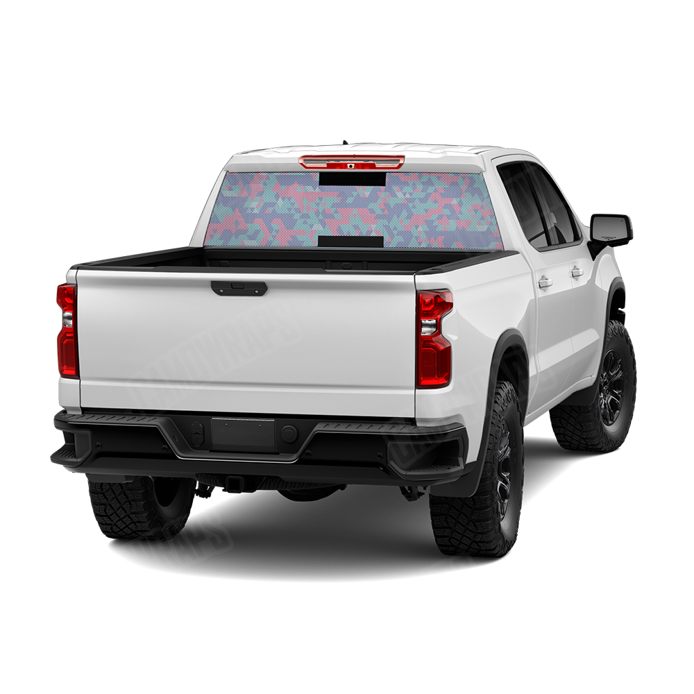 Triangle Cotton Candy Rear Window Graphics