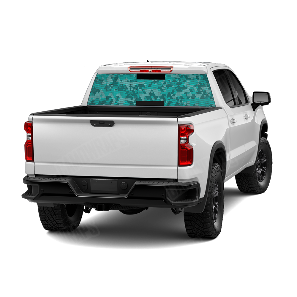 Triangle Elite Tiffany Blue Rear Window Graphics