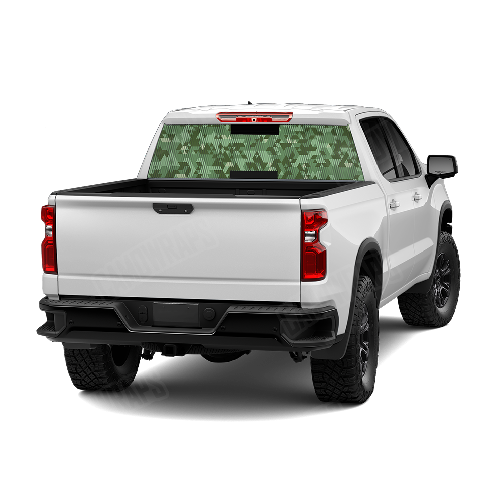 Triangle Pistachio Rear Window Graphics