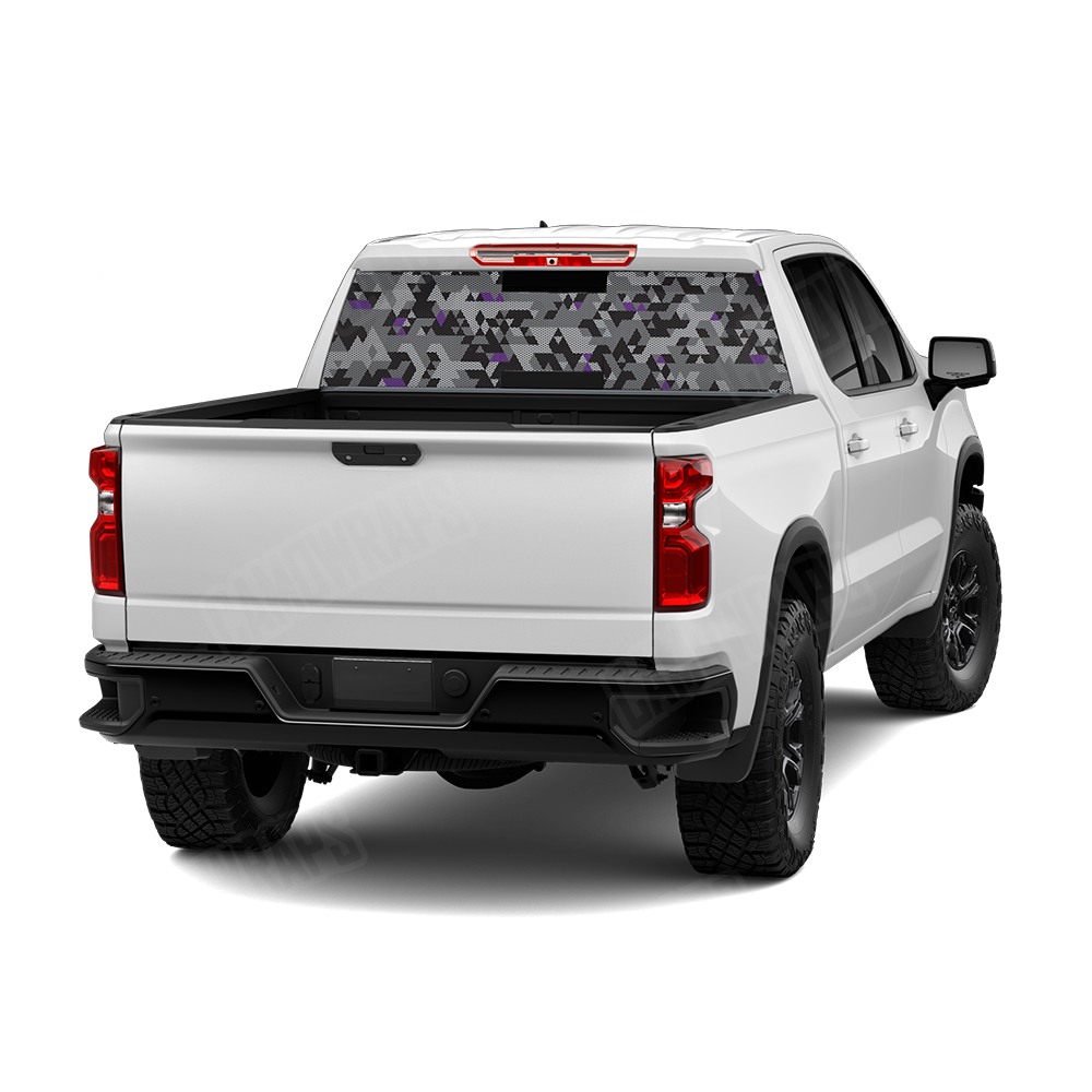 Triangle Urban Purple Rear Window Graphics