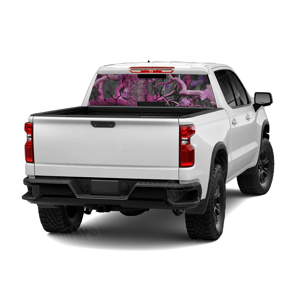 Nature Pink Lifeless Woods Rear Window Graphics