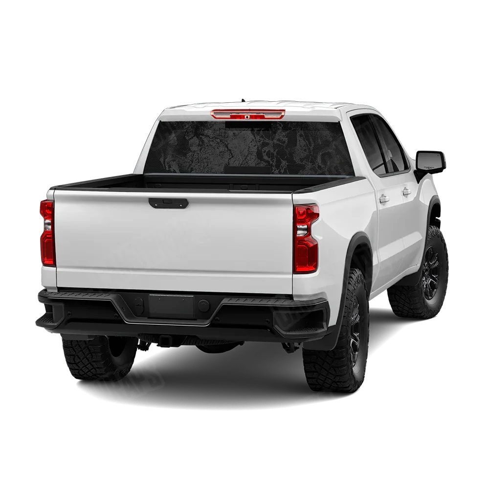 Realtree WAV3 Black Rear Window Graphics