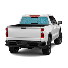 Realtree WAV3 Light Blue Rear Window Graphics