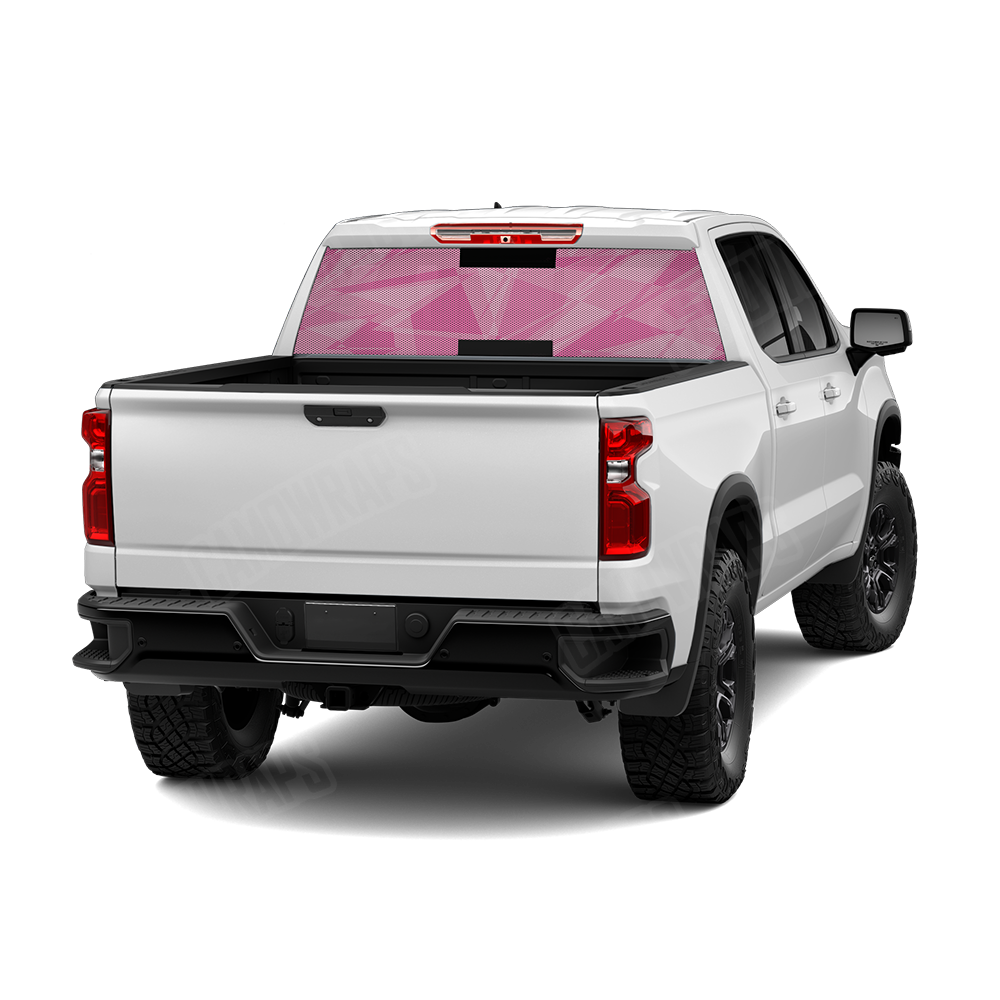 Sharp Elite Pink Rear Window Graphics