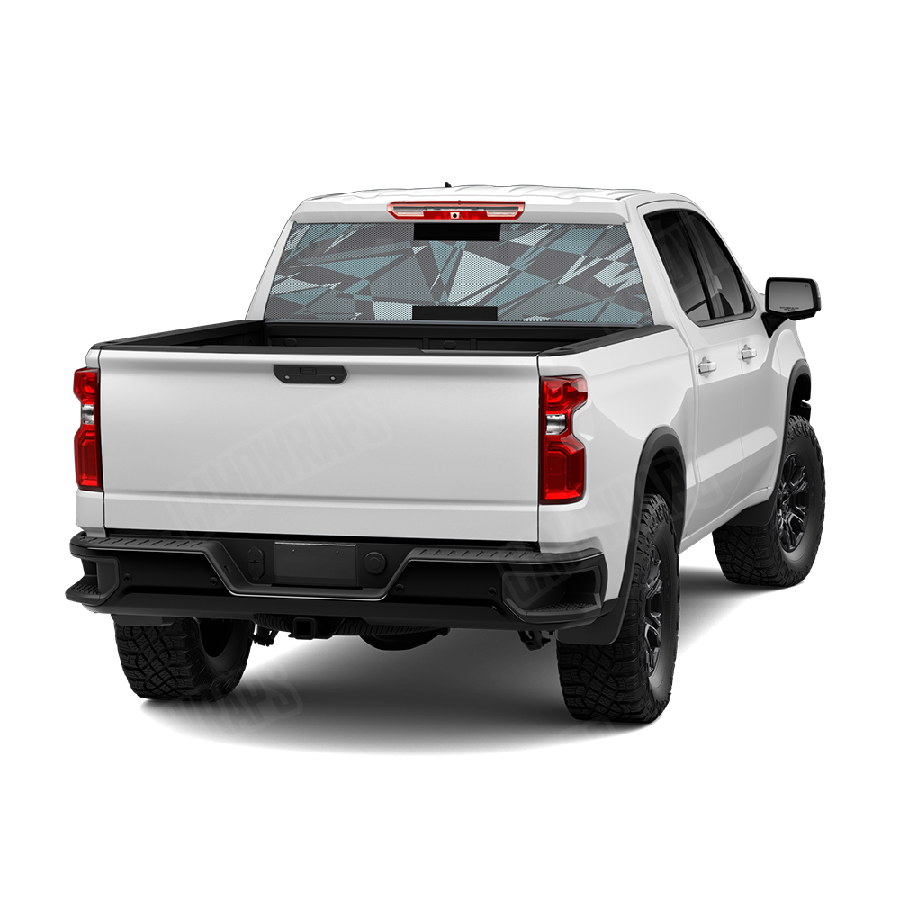 Sharp Overcast Rear Window Graphics