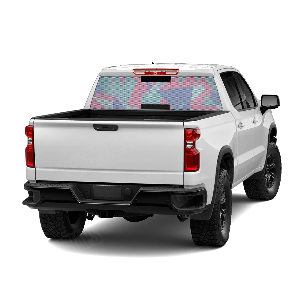 Shattered Cotton Candy Rear Window Graphics