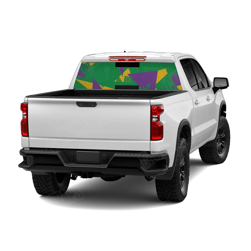 Shattered Mardi Gras Rear Window Graphics