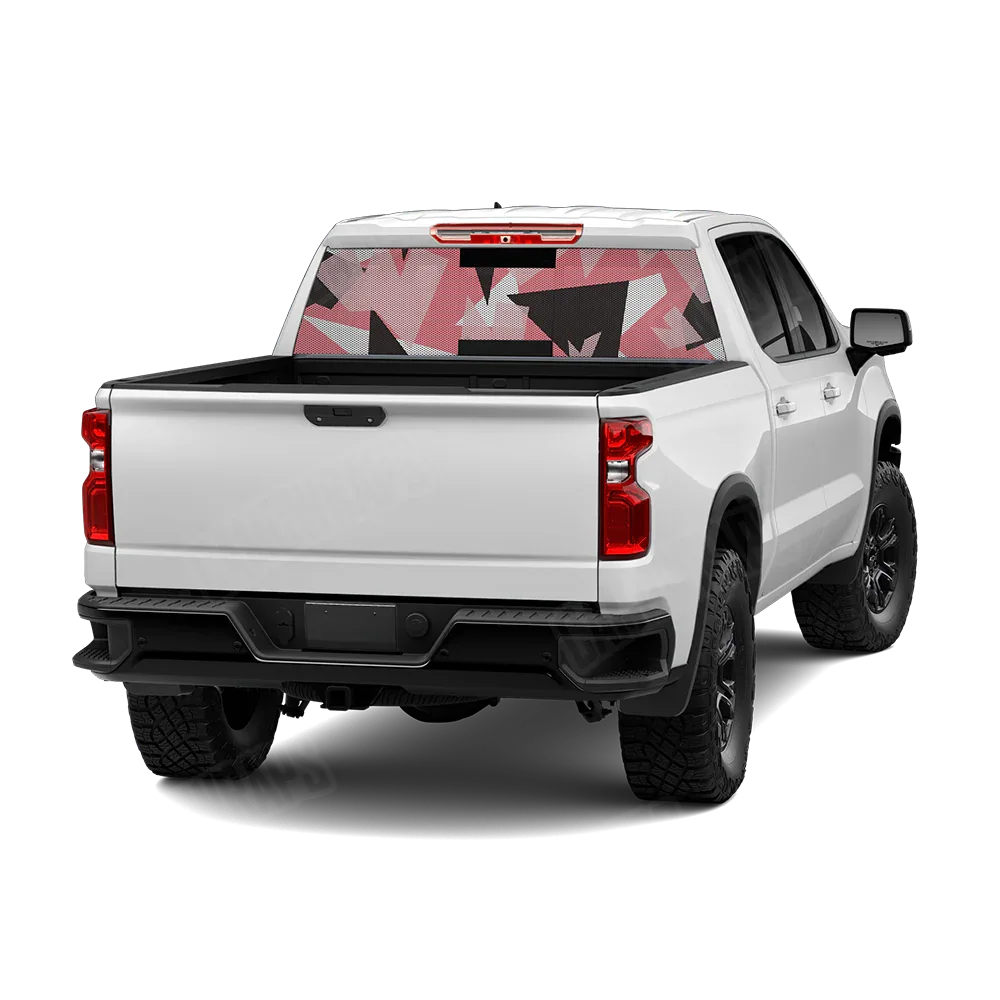 Shattered Pink Rear Window Graphics