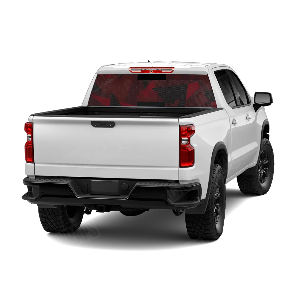 Shattered Vampire Red Rear Window Graphics