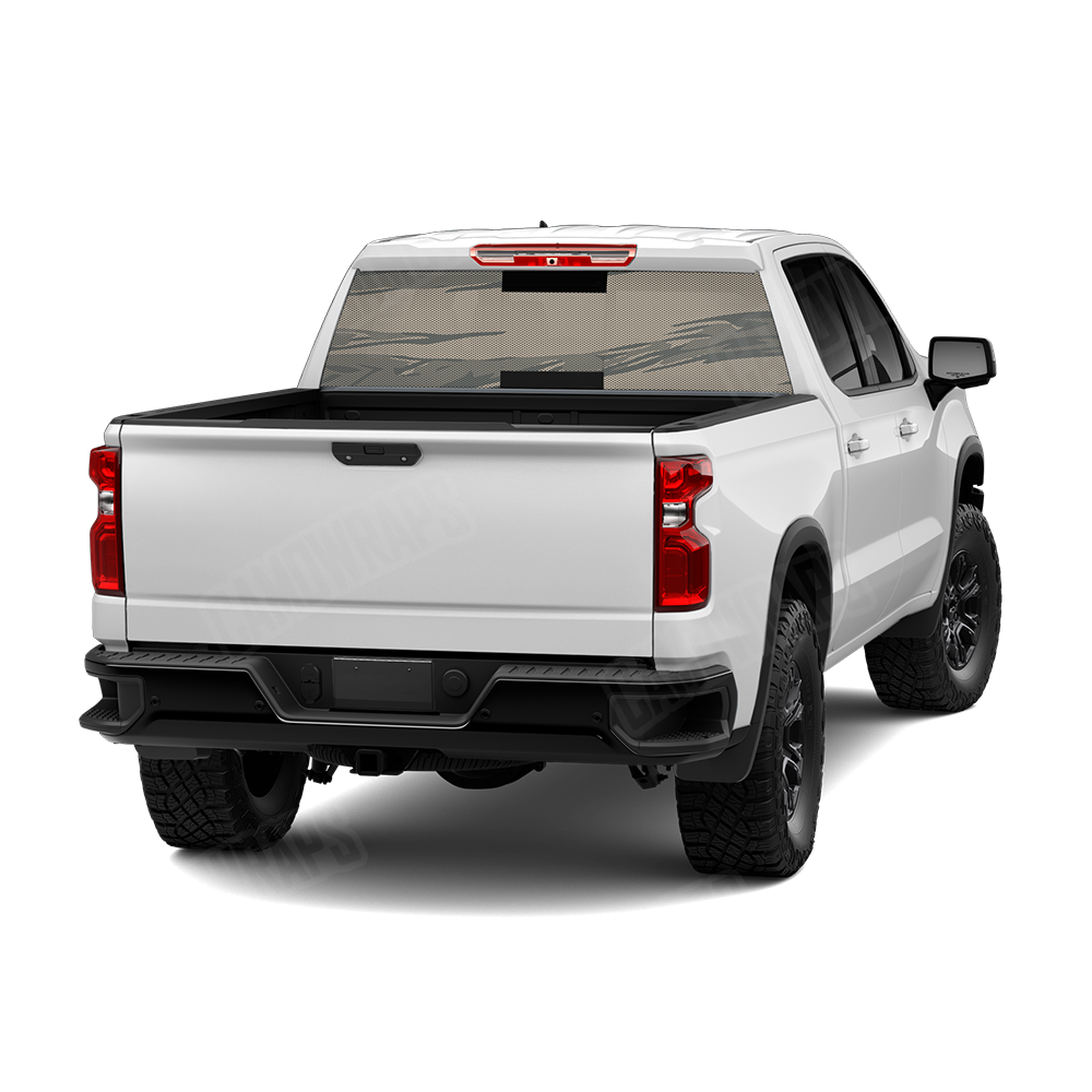 Shredded Army Rear Window Graphics