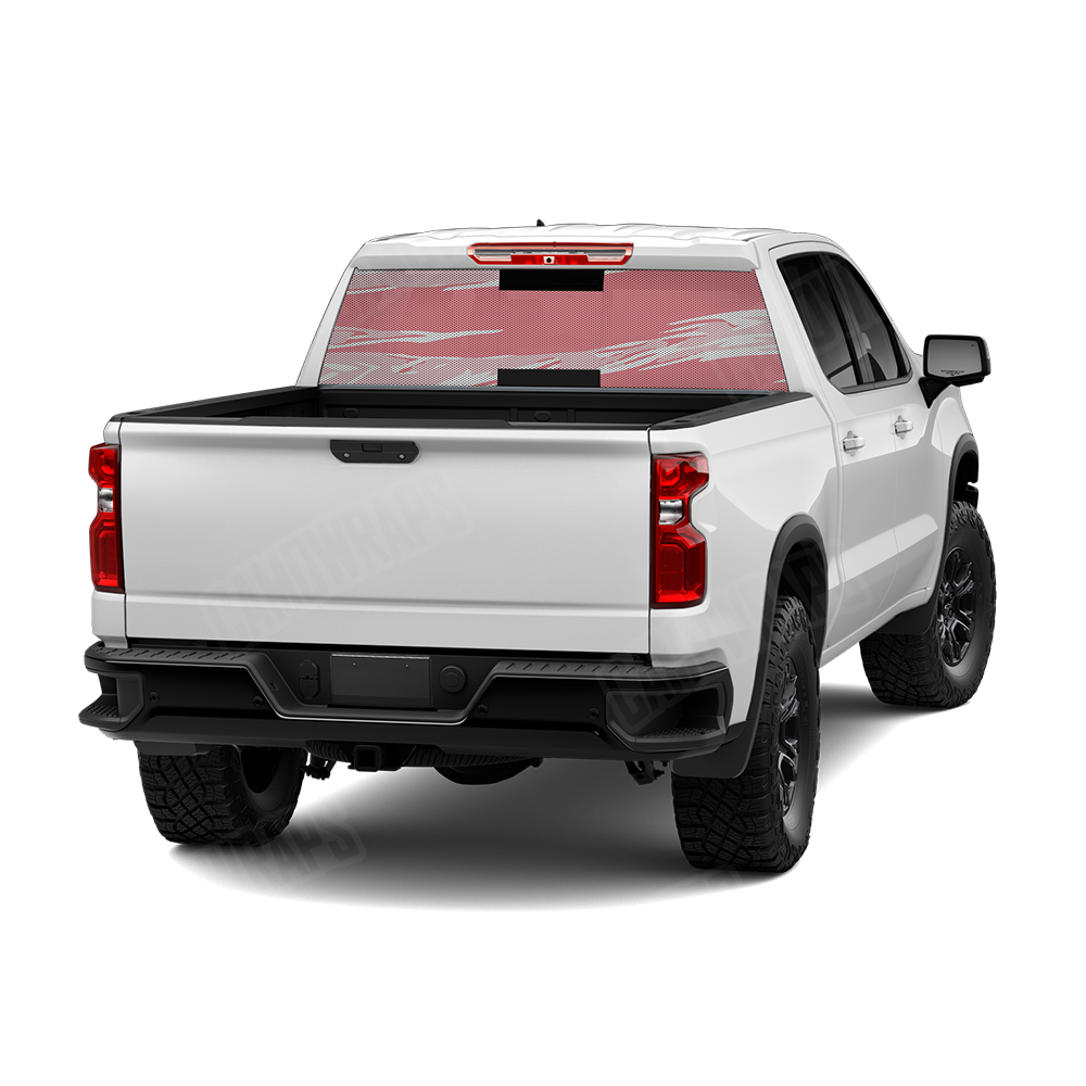 Shredded Pink Rear Window Graphics