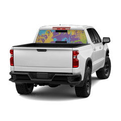 Tire Splatter Carnival Rear Window Graphics