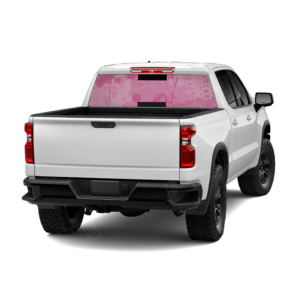 Tire Splatter Elite Pink Rear Window Graphics