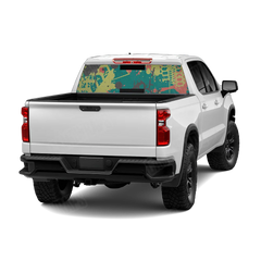 Tire Splatter Fiesta Rear Window Graphics