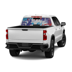 Tire Splatter M Series Rear Window Graphics