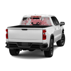Tire Splatter Pink Rear Window Graphics