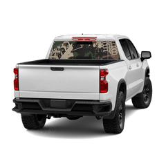Tire Splatter Woodland Rear Window Graphics