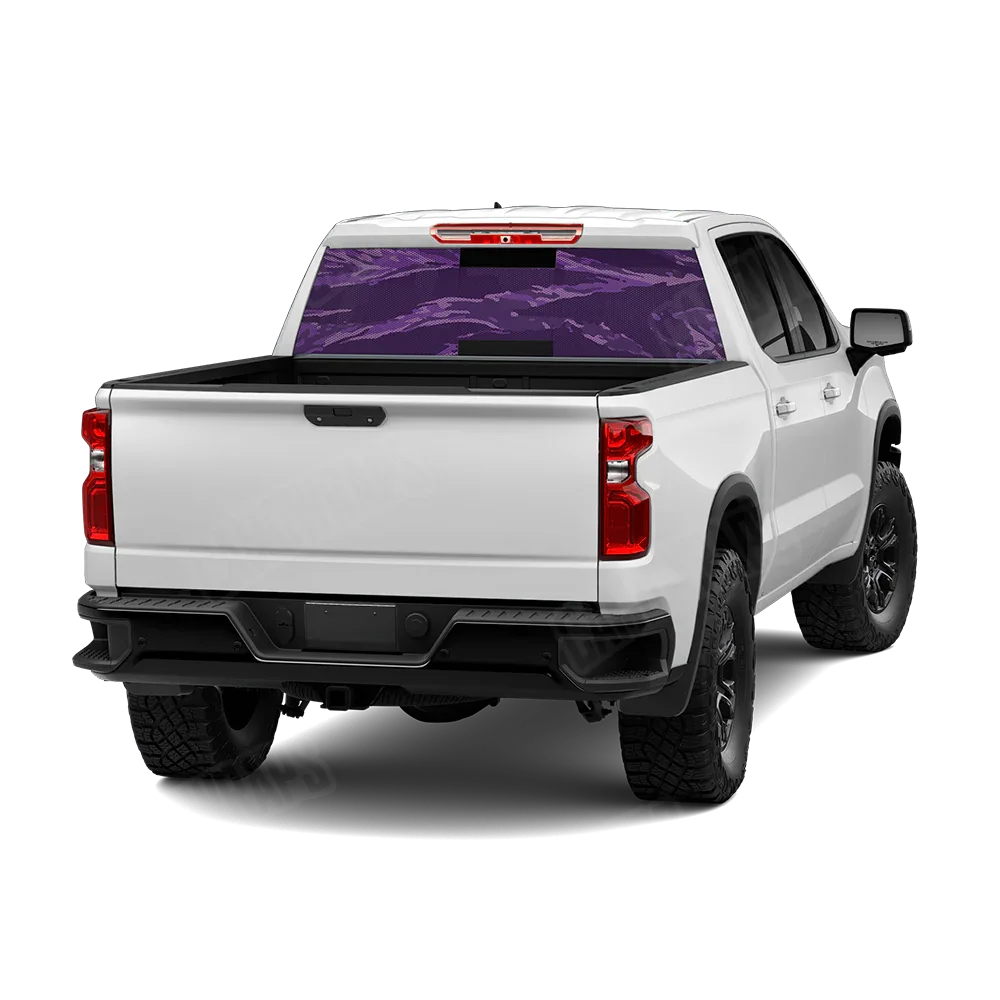 Vietnam Tiger Stripe Elite Purple Rear Window Graphics