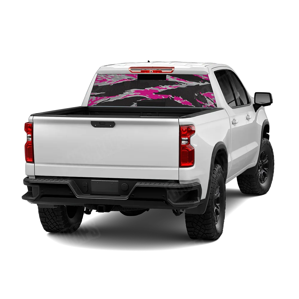 Vietnam Tiger Stripe Magenta Tiger Rear Window Graphics