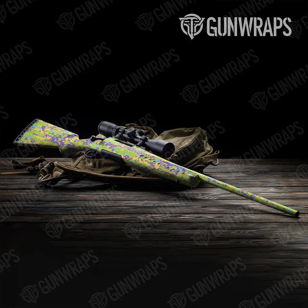 Digital Carnival Rifle Gun Skin Vinyl Wraps