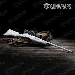 Digital Elite White Rifle Gun Skin Vinyl Wraps
