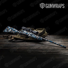 Erratic Blue Tiger Rifle Gun Skin Vinyl Wraps