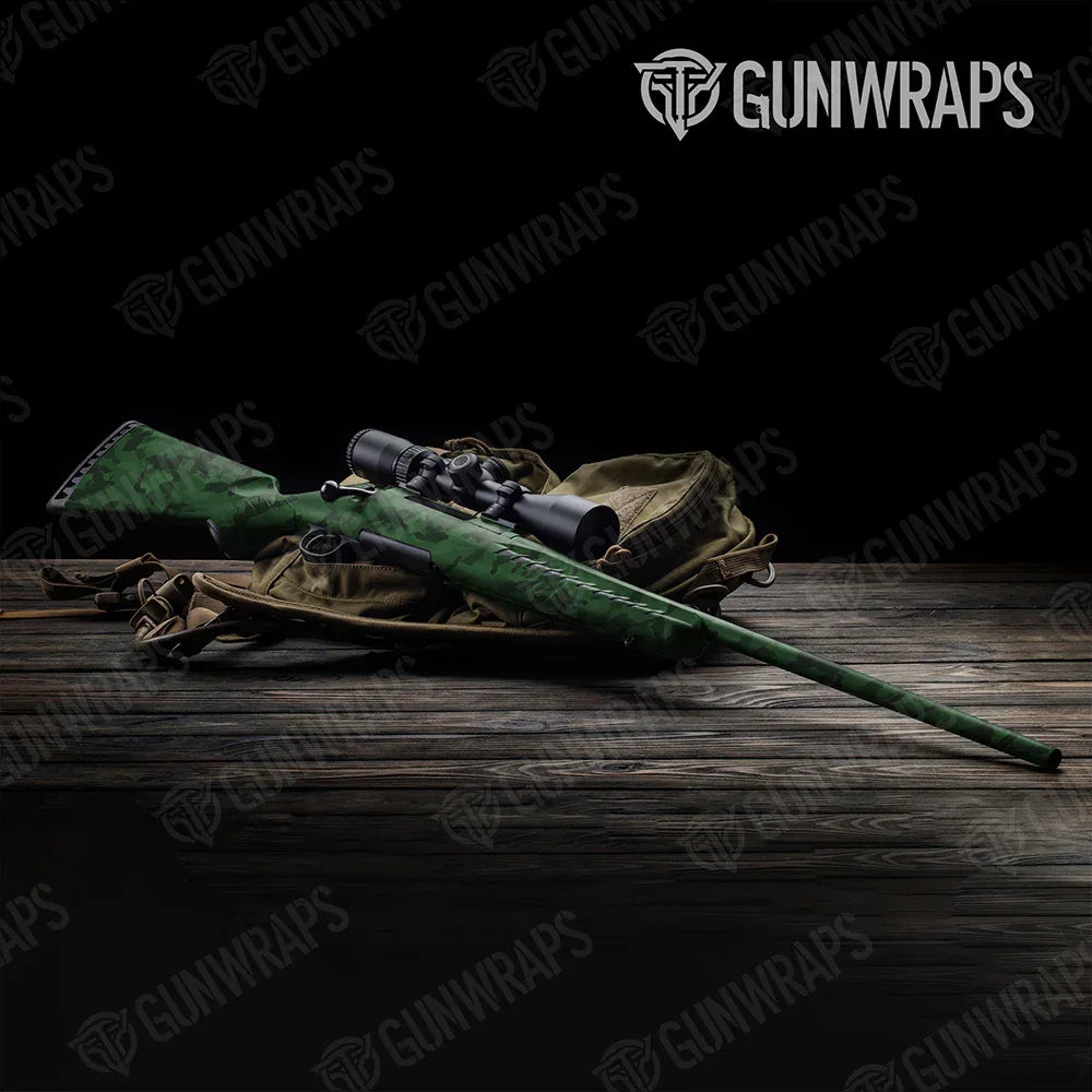 Erratic Elite Green Rifle Gun Skin Vinyl Wraps