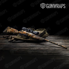 Nature Burning Buck Skull Rifle Gun Skin Vinyl Wraps