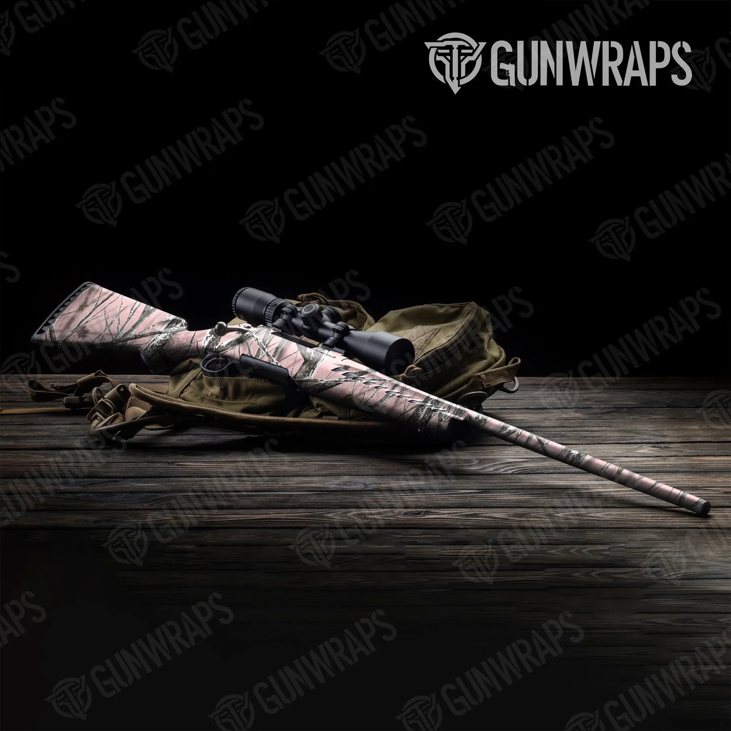 Nature Pink Snowstorm Rifle Gun Skin Vinyl Wraps