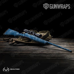 Realtree Fishing Blue Rifle Gun Skin Vinyl Wraps