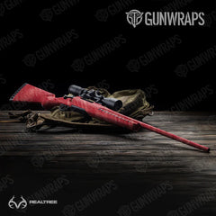 Realtree Fishing Red Rifle Gun Skin Vinyl Wraps
