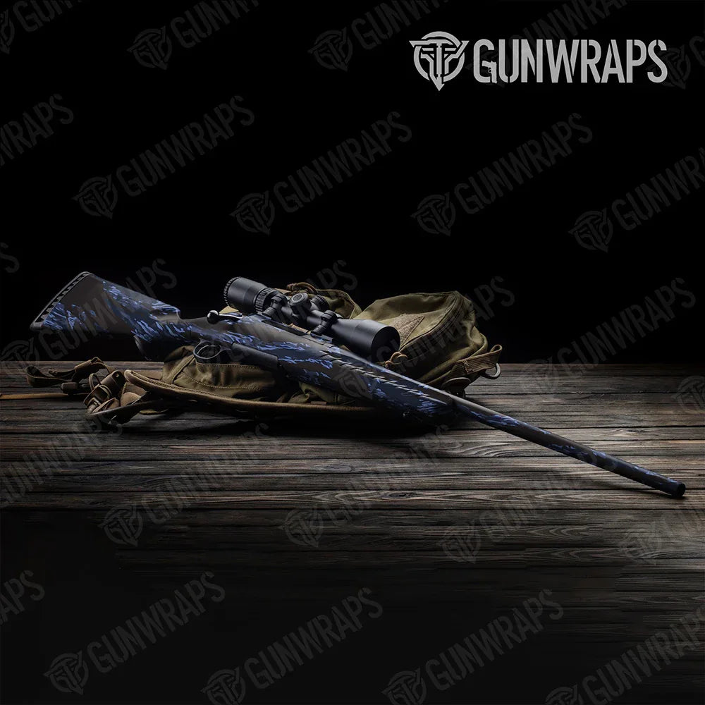 Vietnam Tiger Stripe Blue Midnight Rifle Gun Skin Vinyl Wraps
