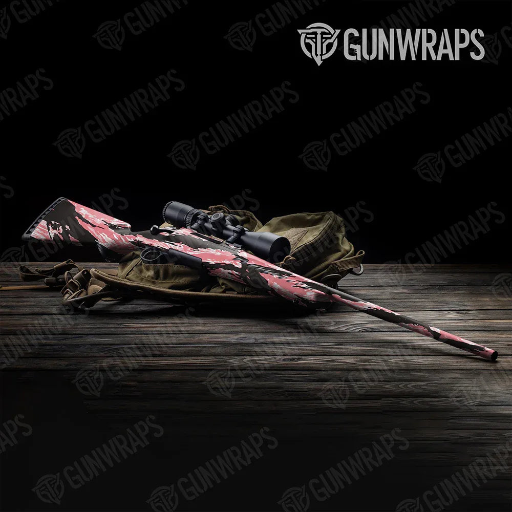 Vietnam Tiger Stripe Pink Rifle Gun Skin Vinyl Wraps