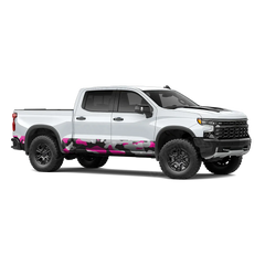 Classic Magenta Tiger Rocker Panel Wraps