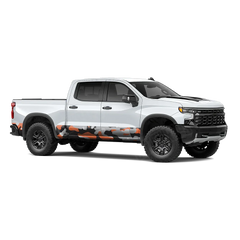 Classic Orange Tiger Rocker Panel Wraps