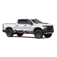 Classic Pink Tiger Rocker Panel Wraps