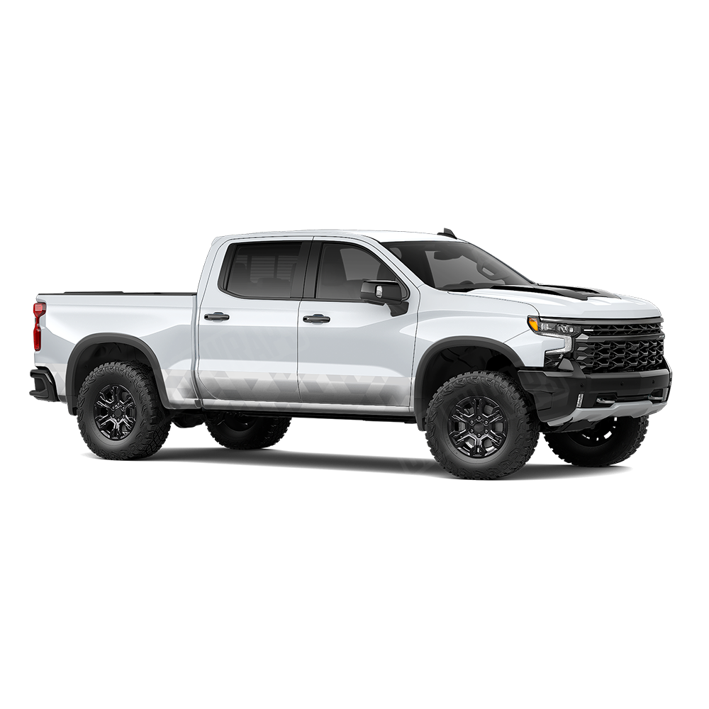 Triangle Elite White Rocker Panel Wraps