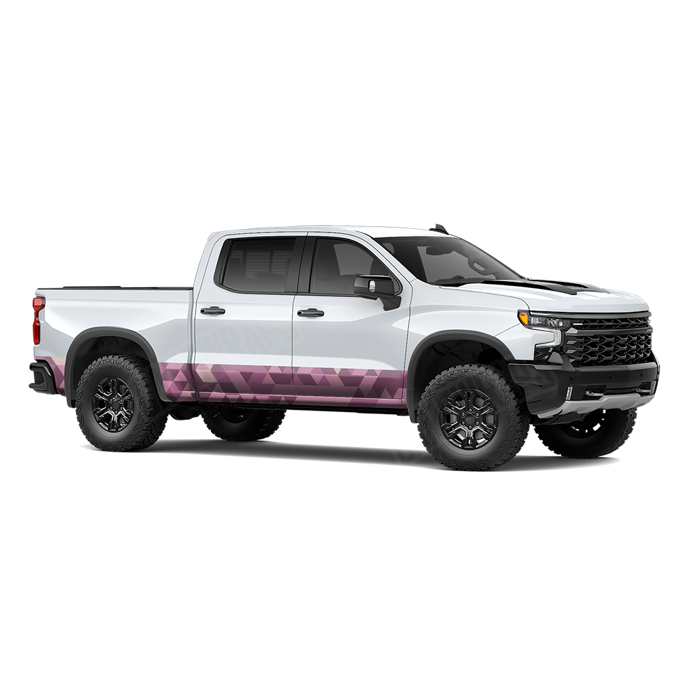 Triangle Floral Rocker Panel Wraps