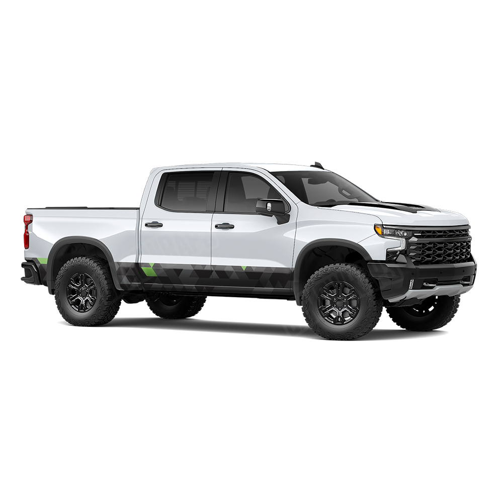 Triangle Metro Green Rocker Panel Wraps