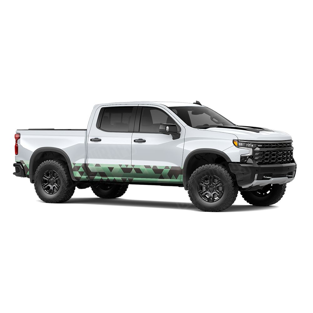 Triangle Mint Chocolate Chip Rocker Panel Wraps