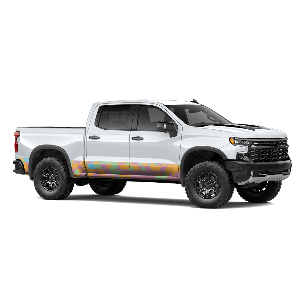 Triangle Sherbert Rocker Panel Wraps