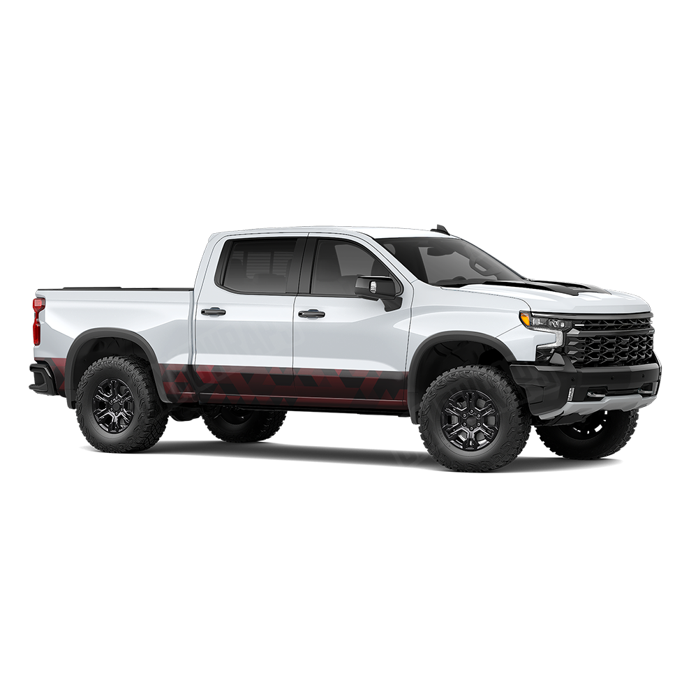 Triangle Vampire Red Rocker Panel Wraps