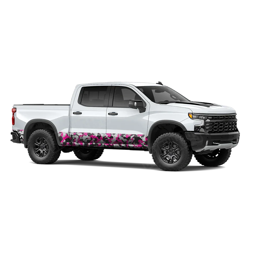 Cumulus Magenta Tiger Rocker Panel Wraps