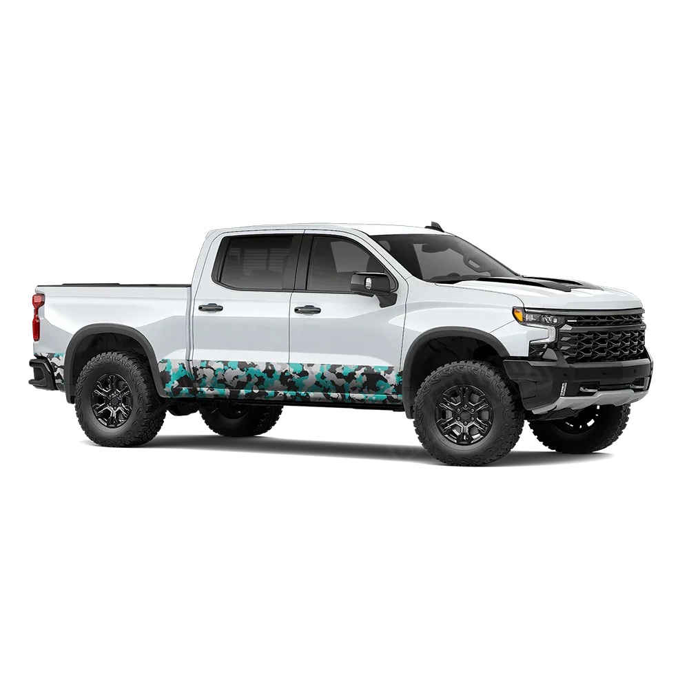Cumulus Tiffany Blue Tiger Rocker Panel Wraps