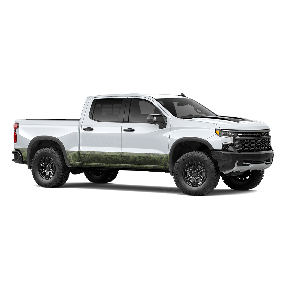 Triangle Army Green Rocker Panel Wraps
