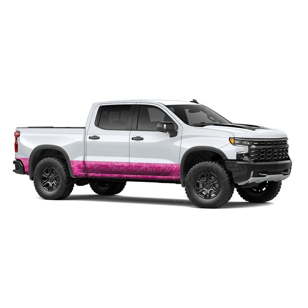 Triangle Elite Magenta Rocker Panel Wraps