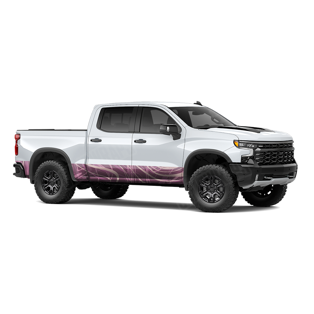 Liquid Smoke Floral Rocker Panel Wraps